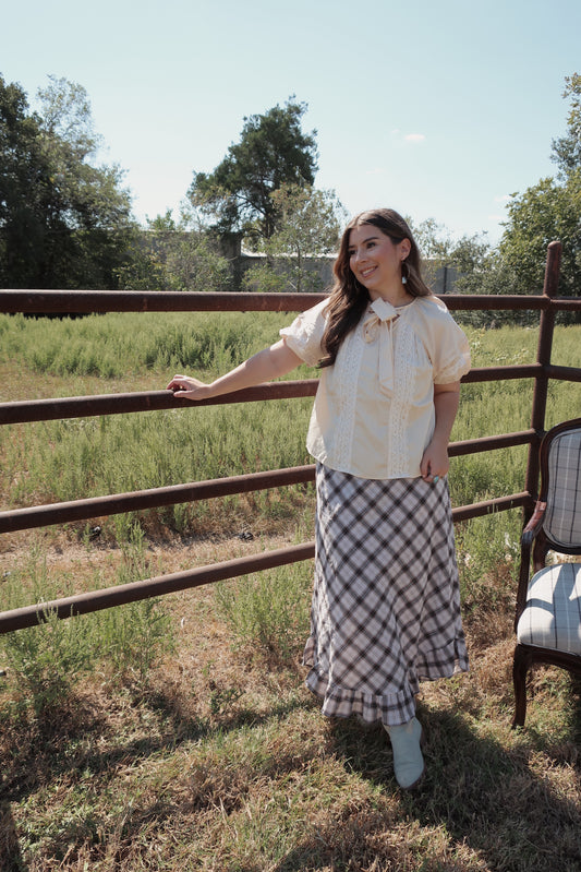 Prairie Plaid Skirt