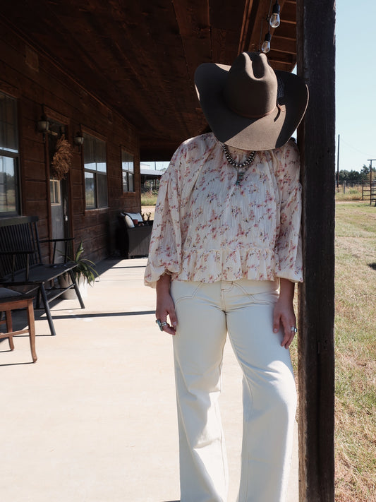Desert Bloom Floral Blouse