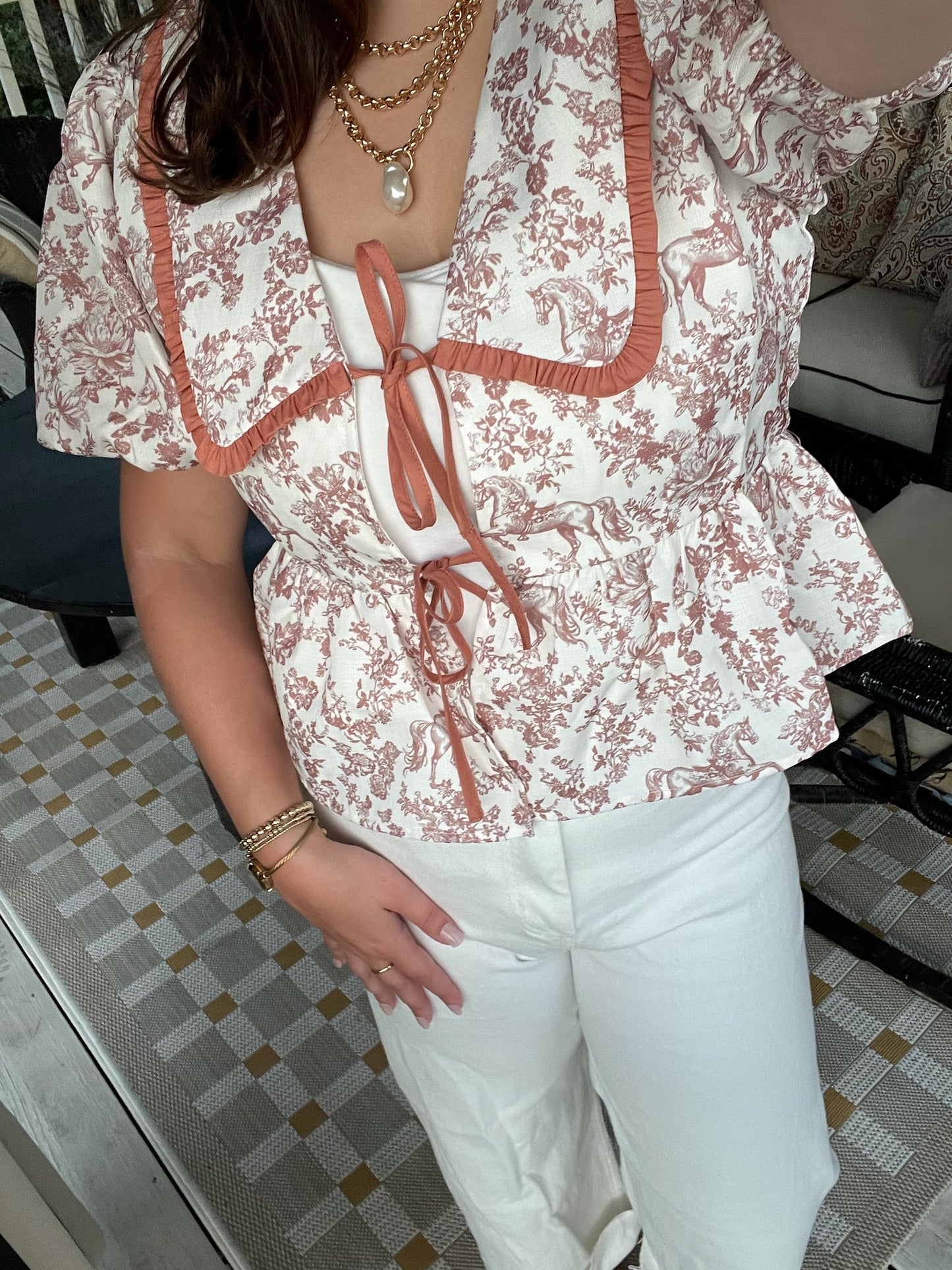 Hilton Toile Blouse