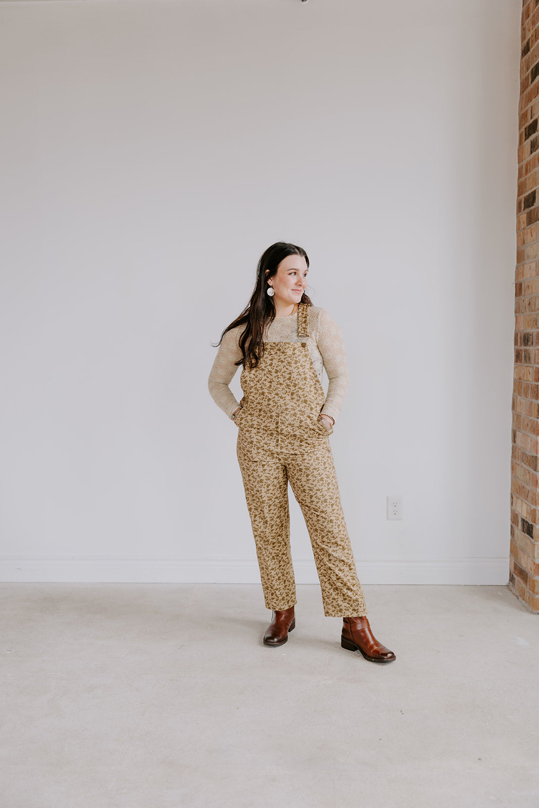 Maggie May Floral Overalls