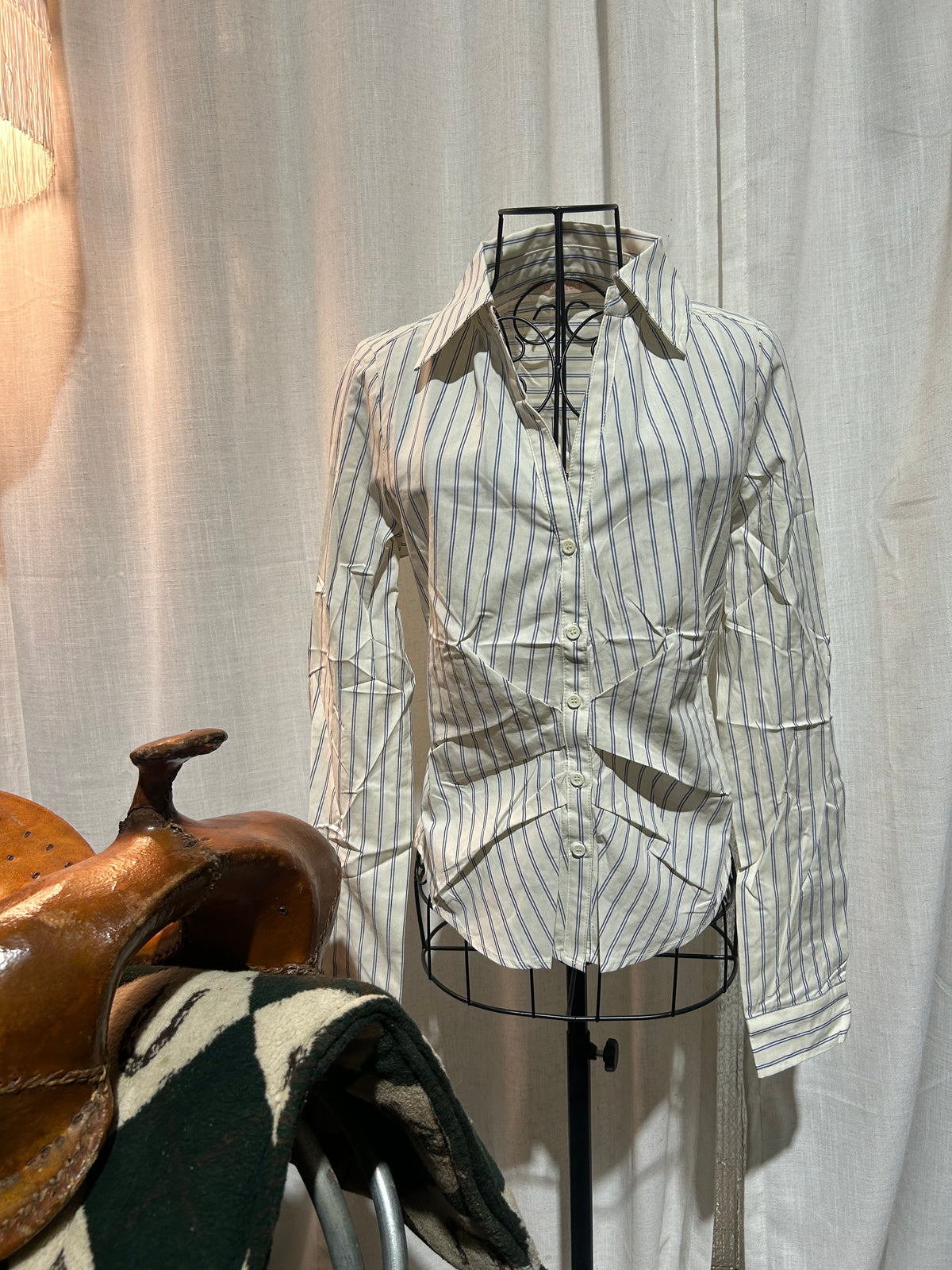 Whitley Pleated Waist Button Up