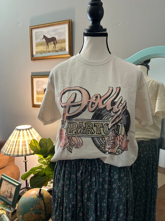 Dolly Record & Roses Tee