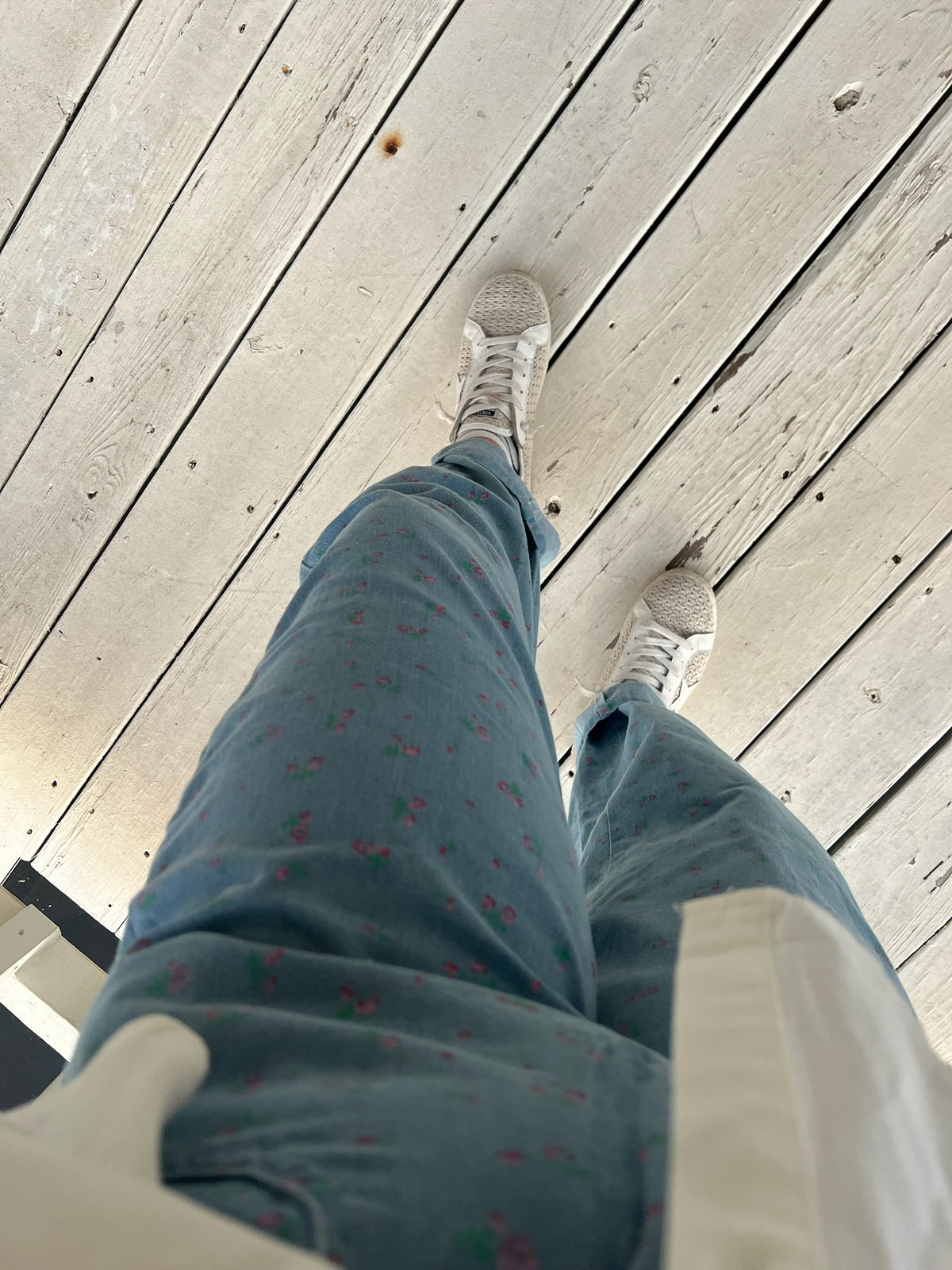Eloise Floral Barrel Jean