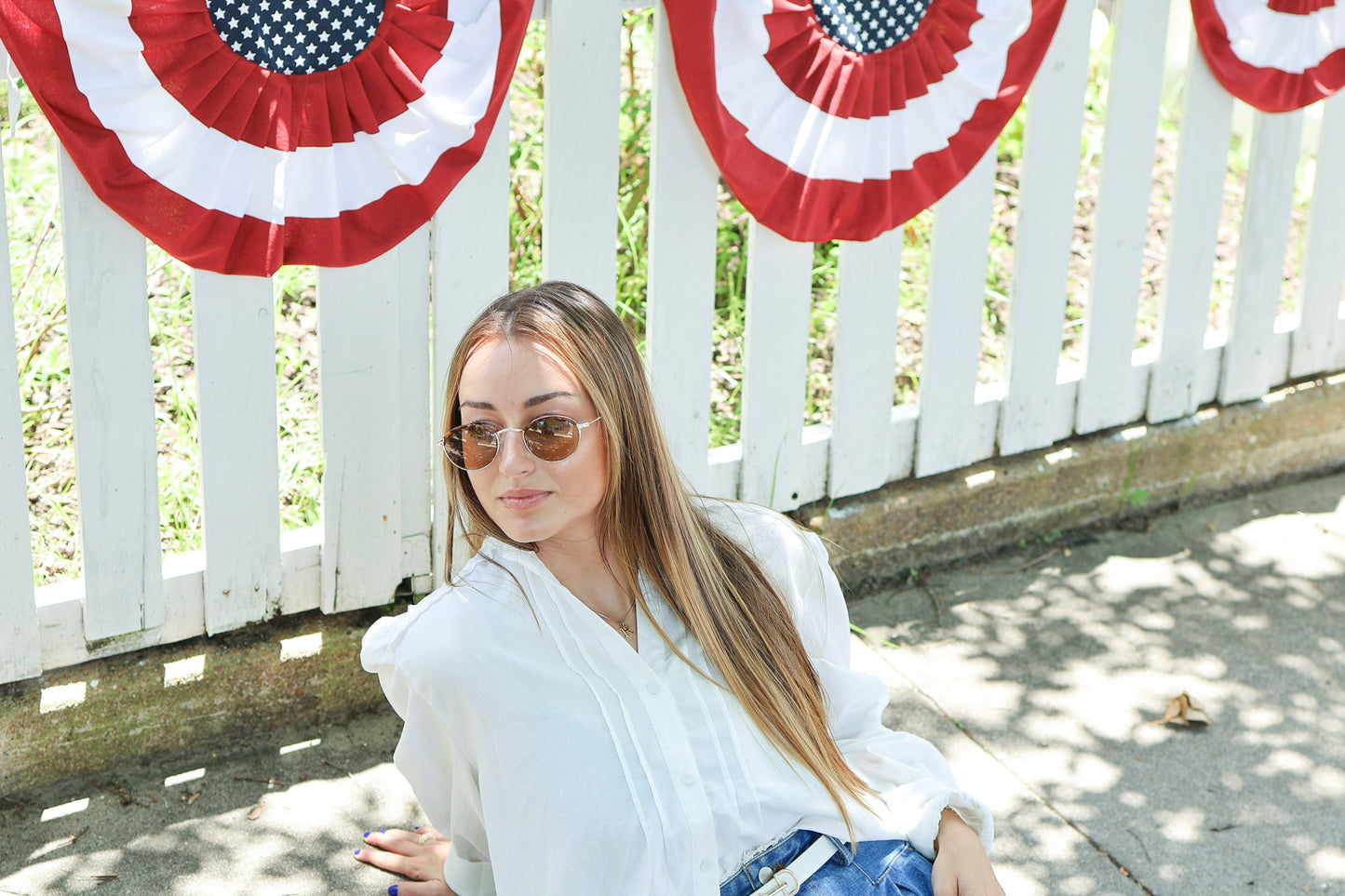 Sutton White Blouse