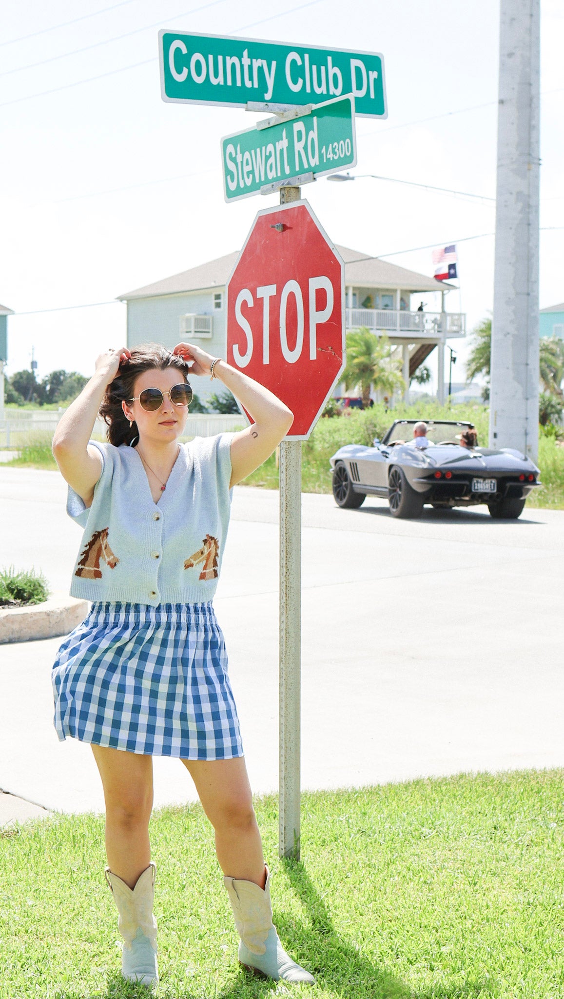 Sailor Gingham Skirt