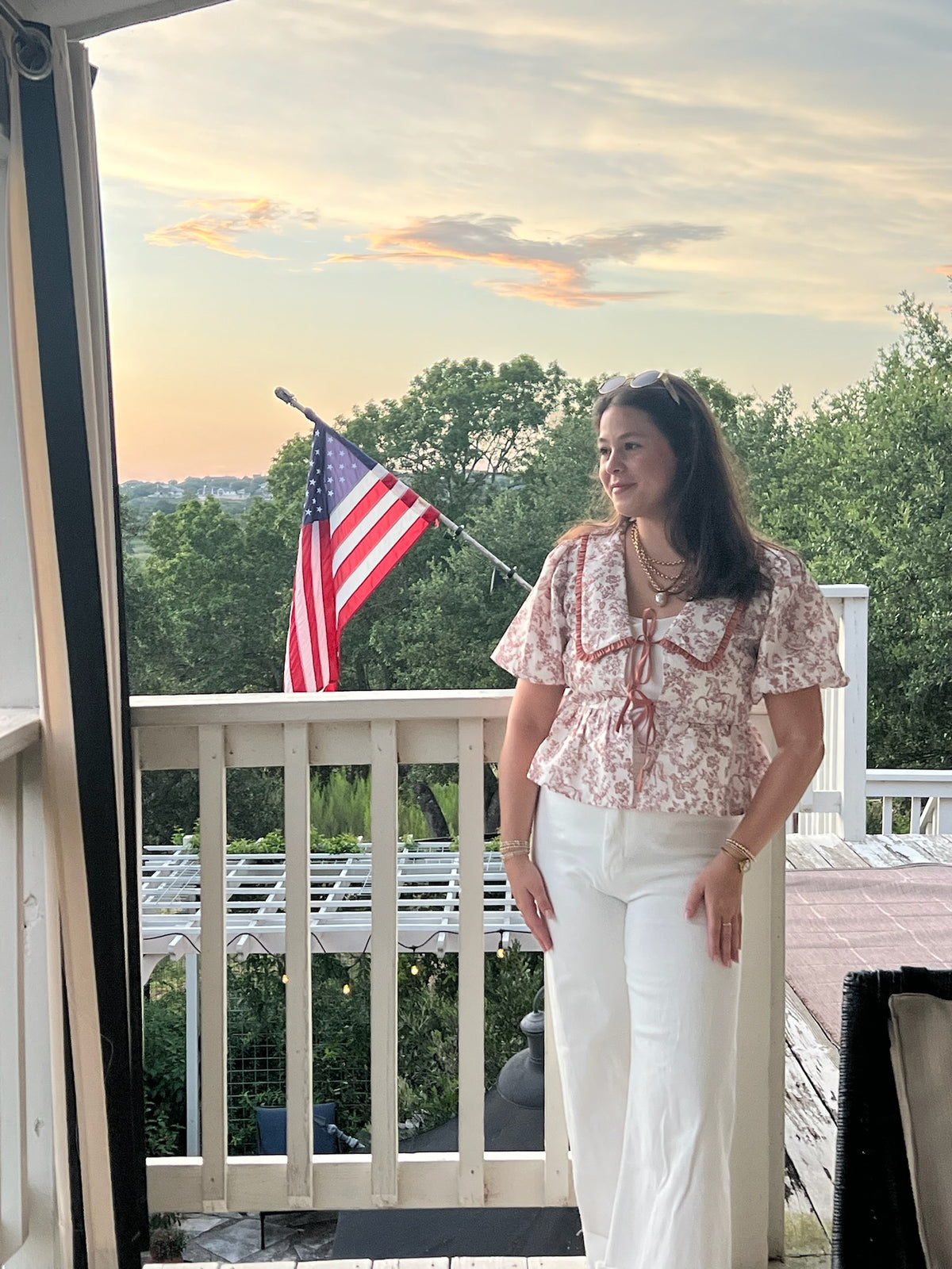 Hilton Toile Blouse