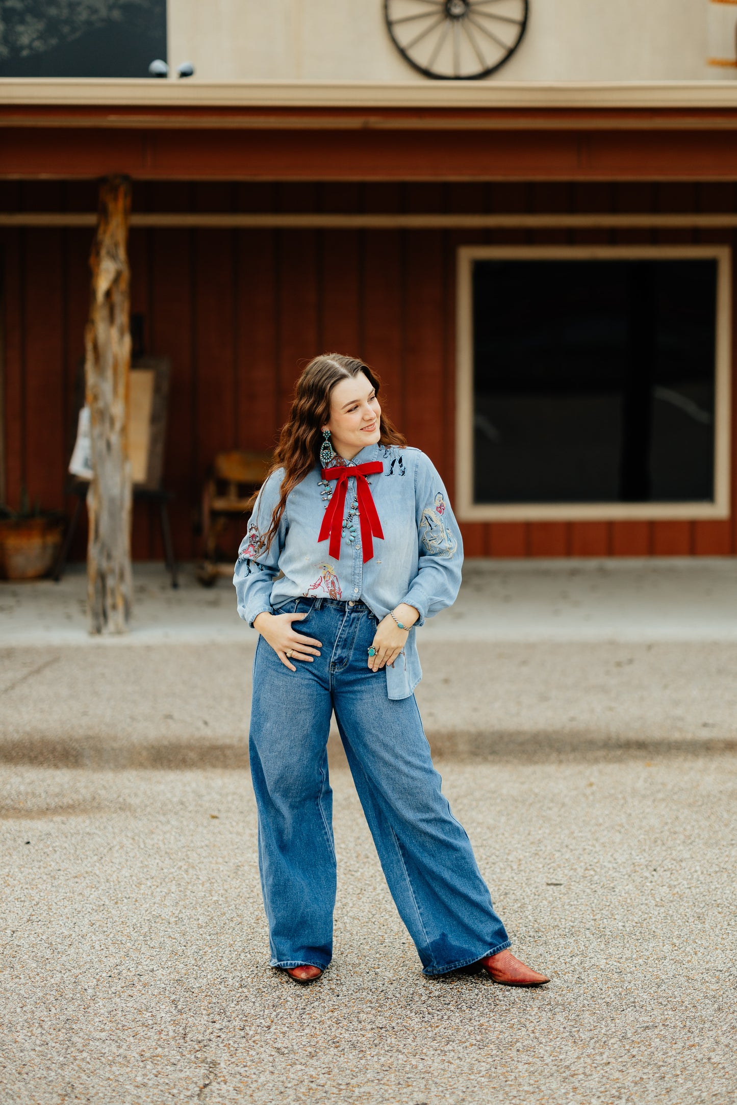 The Buckaroo Wide-Leg Jeans