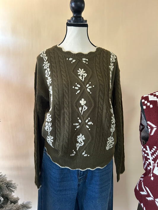Wren Embroidered Sweater