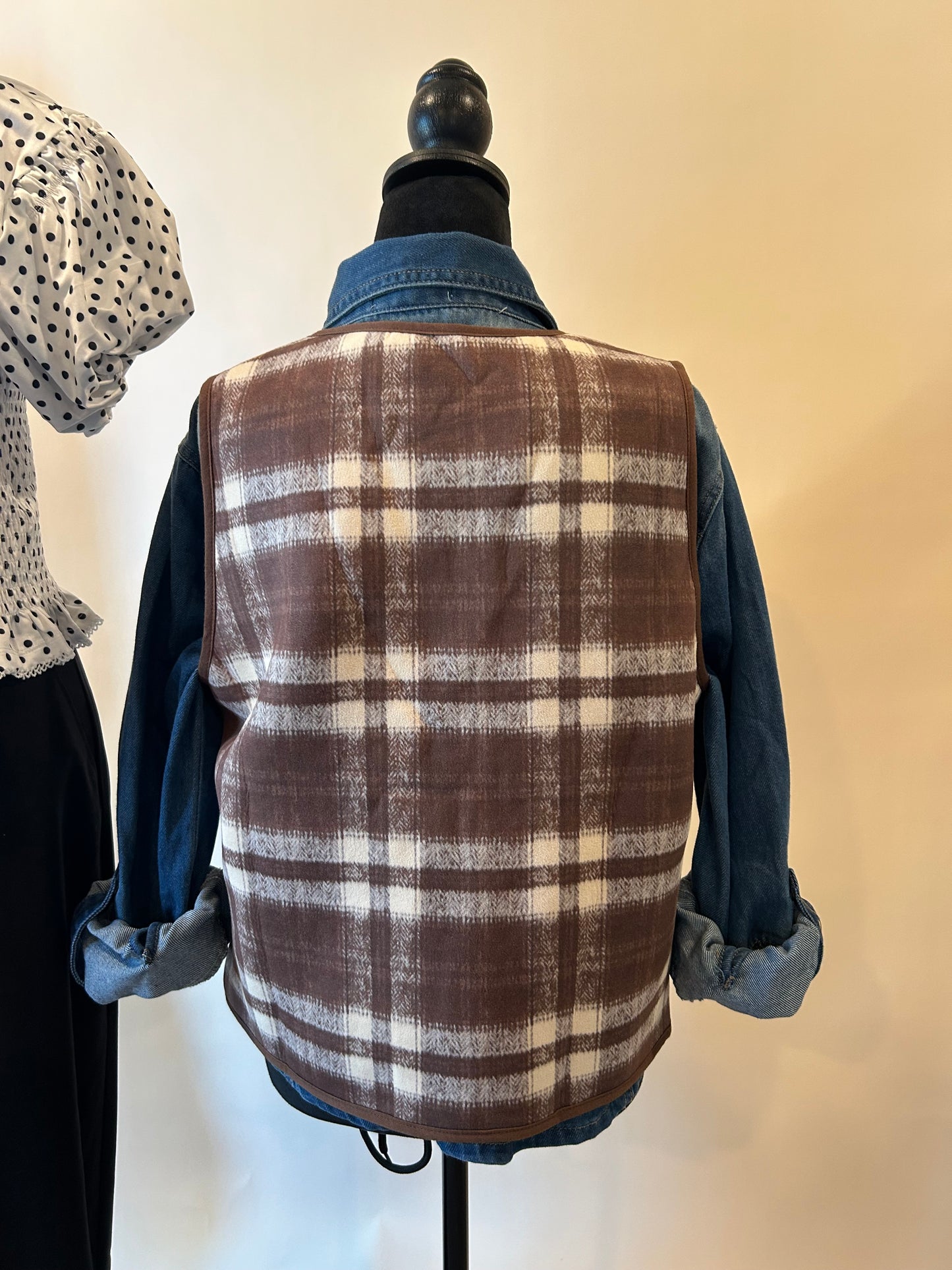 Chestnut Plaid Vest