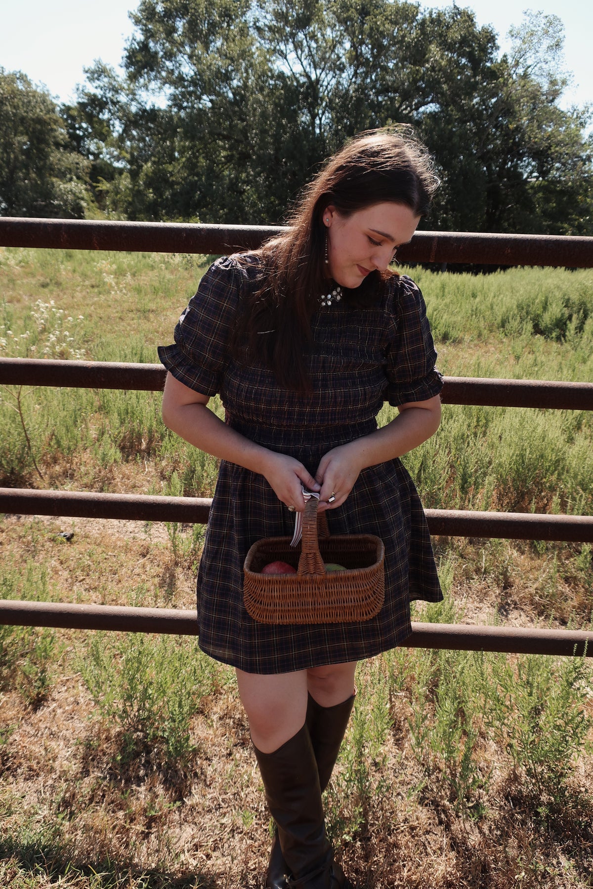 Cottonwood Plaid Mini Dress