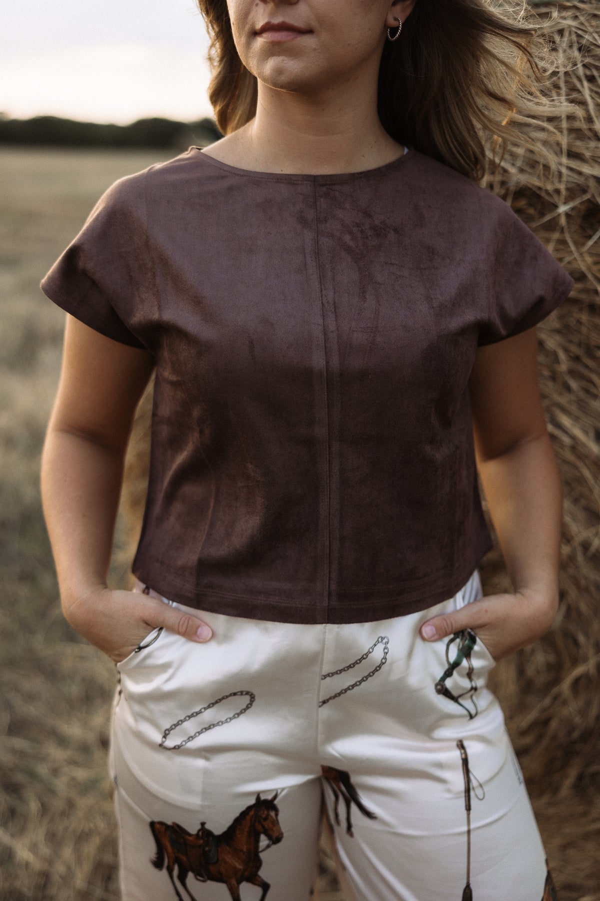 The Baylee Suede Tee