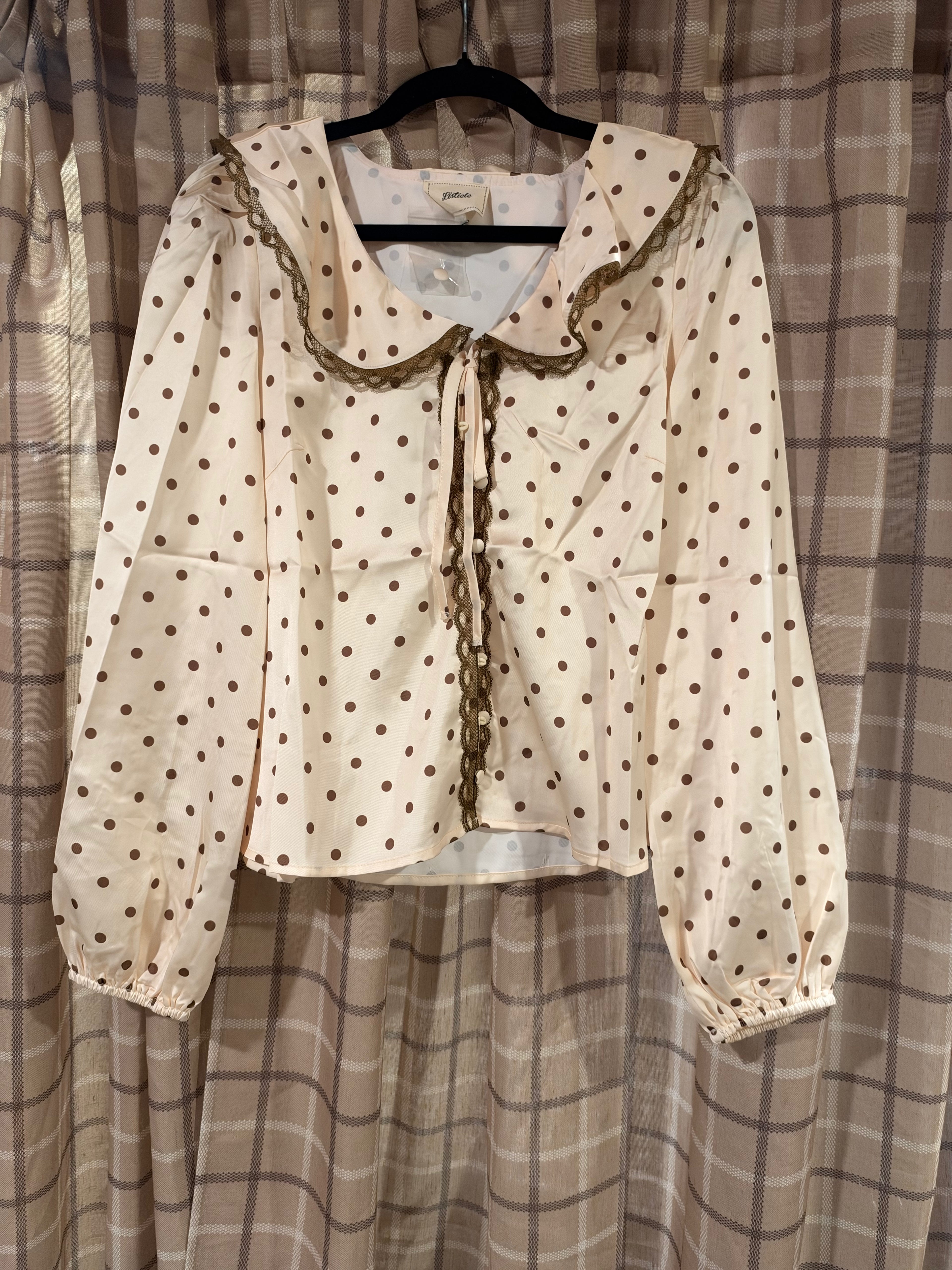 The Hattie Polka-Dot Blouse
