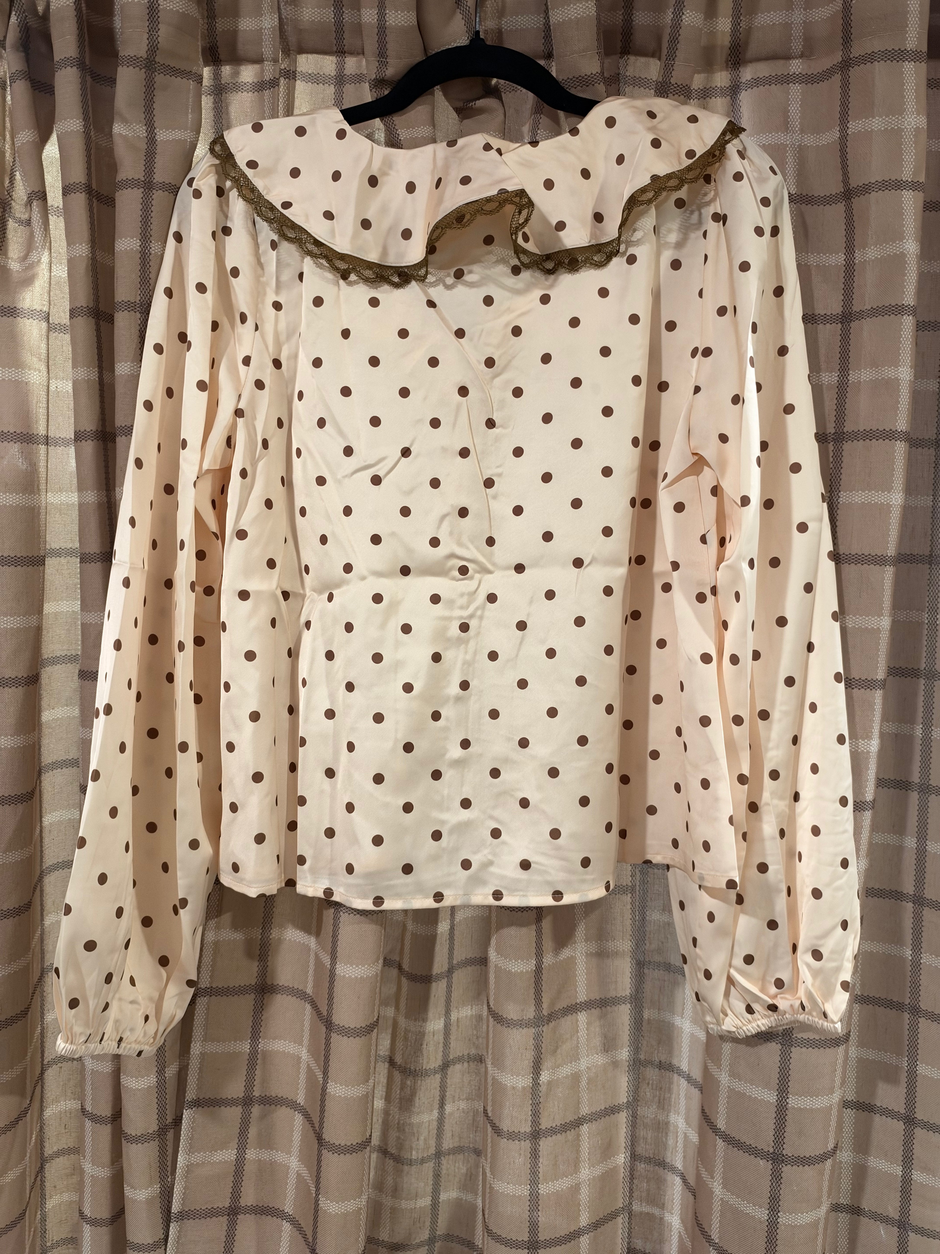 The Hattie Polka-Dot Blouse