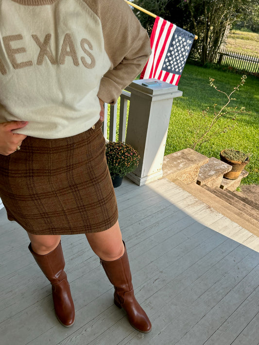 The Rachel Plaid Mini Skirt