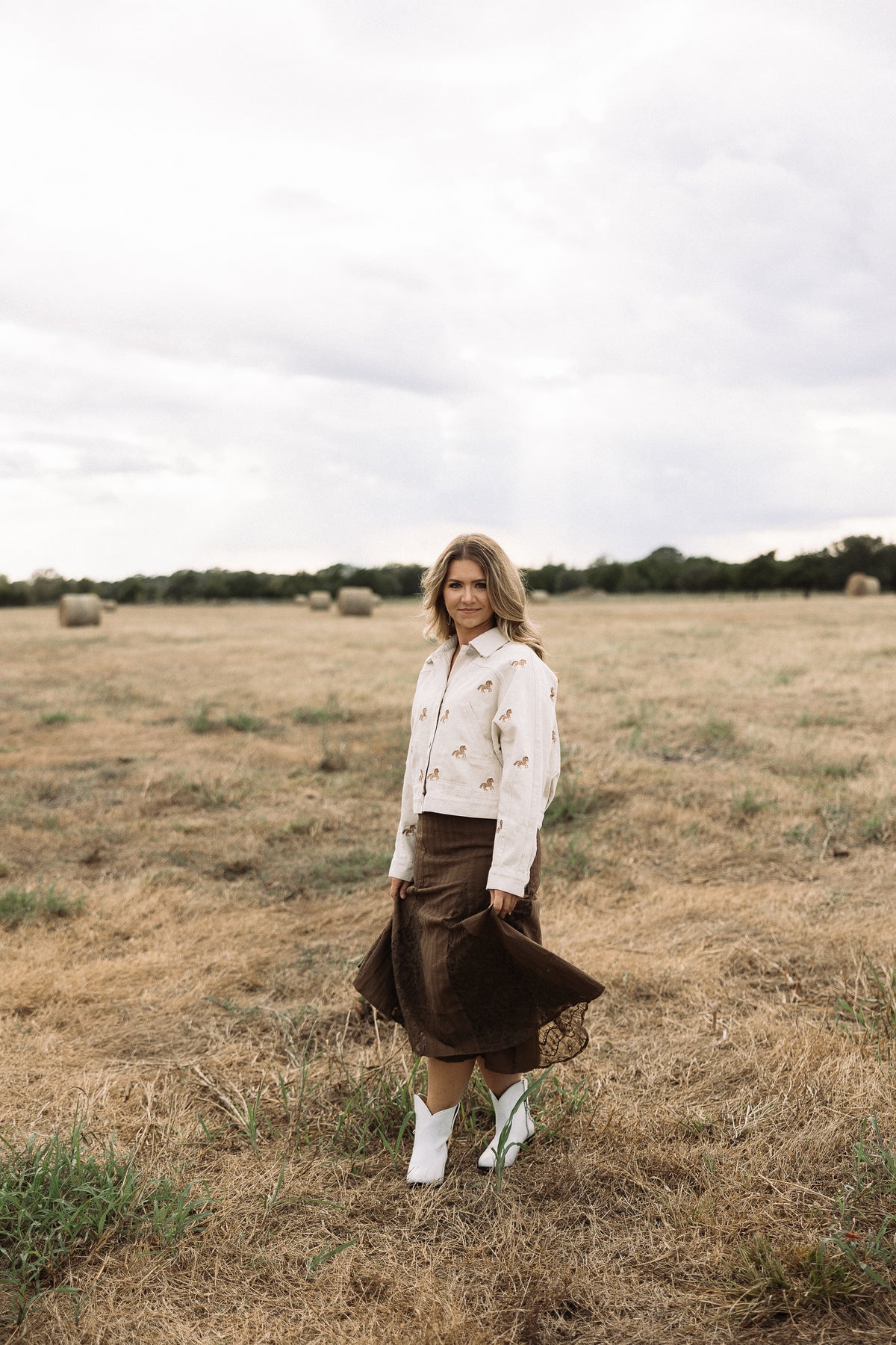 The Prairie Lace Panel Skirt