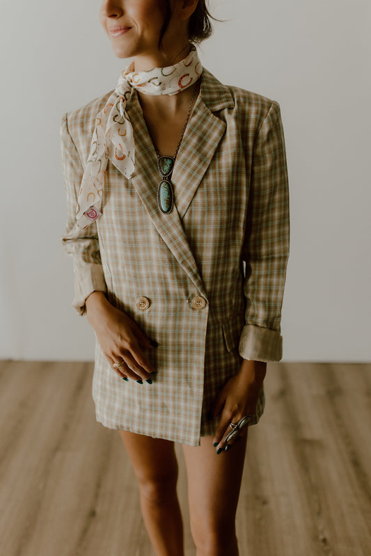 The Precious Plaid Blazer