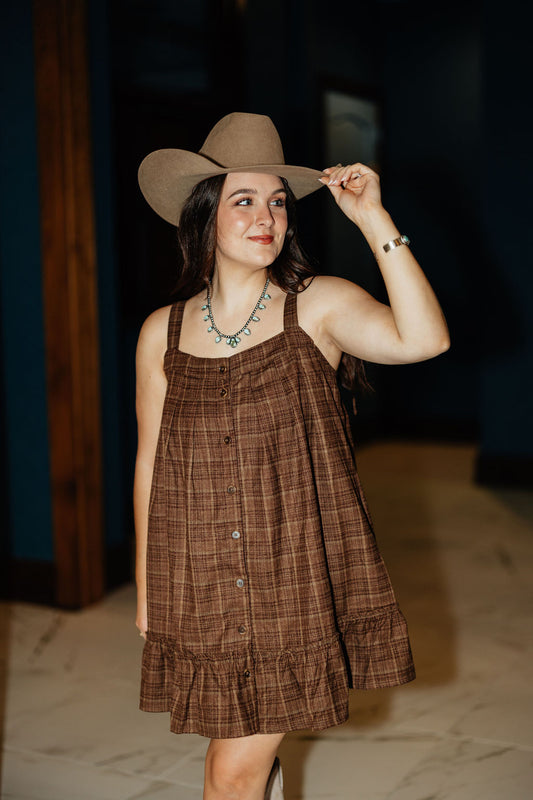 The Paddock Plaid Dress