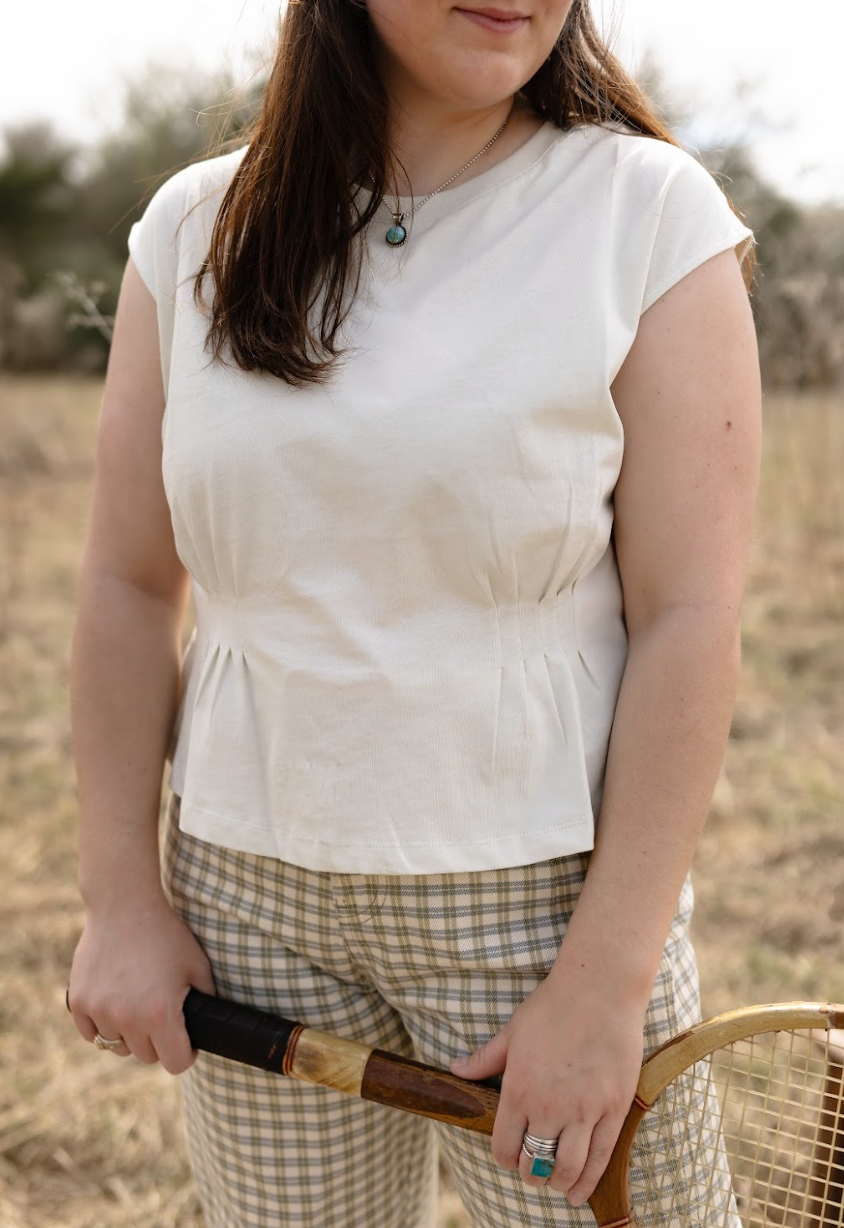 The Poppy Pleated Waist Top