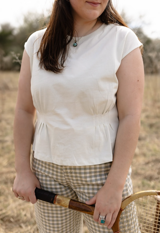 The Poppy Pleated Waist Top