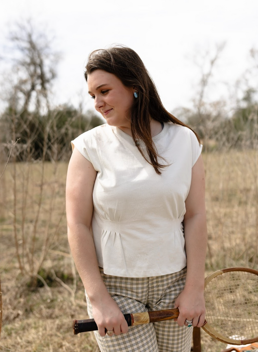 The Poppy Pleated Waist Top
