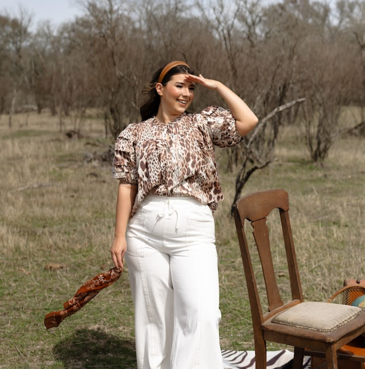The Safari Leopard Blouse