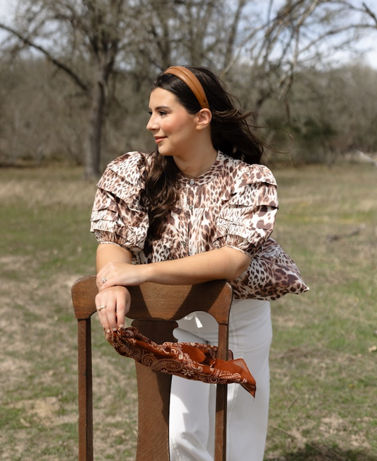 The Safari Leopard Blouse